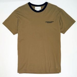 Olive green tshirt with logo embroidery